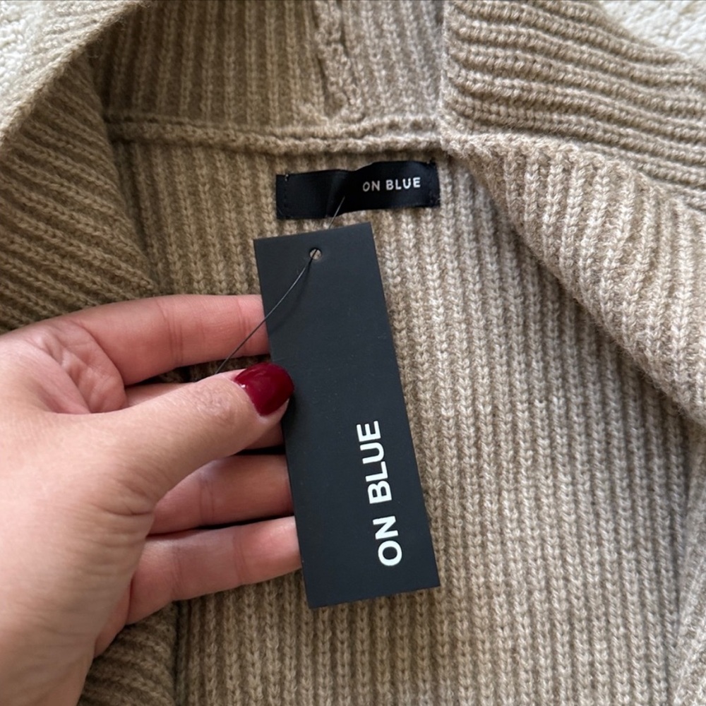 NEW- Ribbed Belted Sweater Cardigan Jacket by OnBlue - Picture 13 of 16